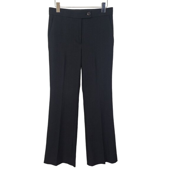Ann Taylor Pinstripe Plaid Flare Trouser Pants Size 2 - Picture 1 of 6
